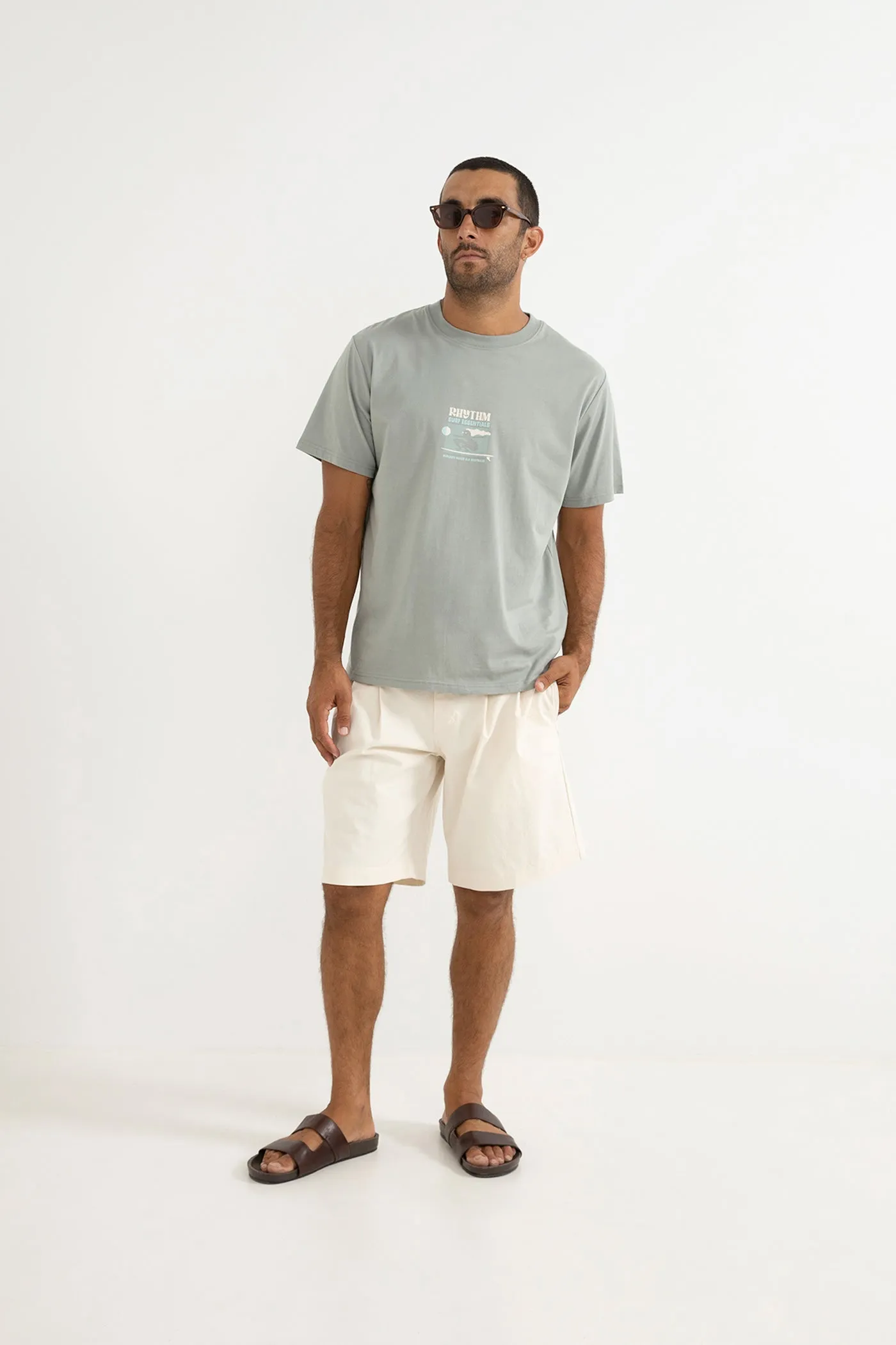 Slide Ss T-Shirt Seafoam sold by Rhythm. product image thumbnail 5