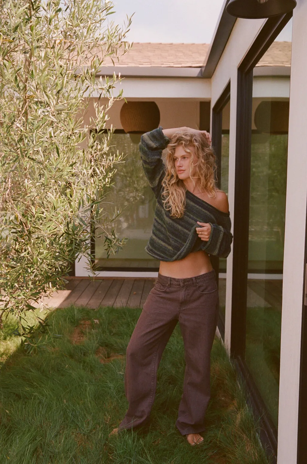 Charlie Low Rise Denim Jean Chocolate sold by Rhythm. product image thumbnail 3