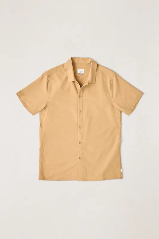 Classic Linen Ss Shirt Ochre sold by Rhythm.