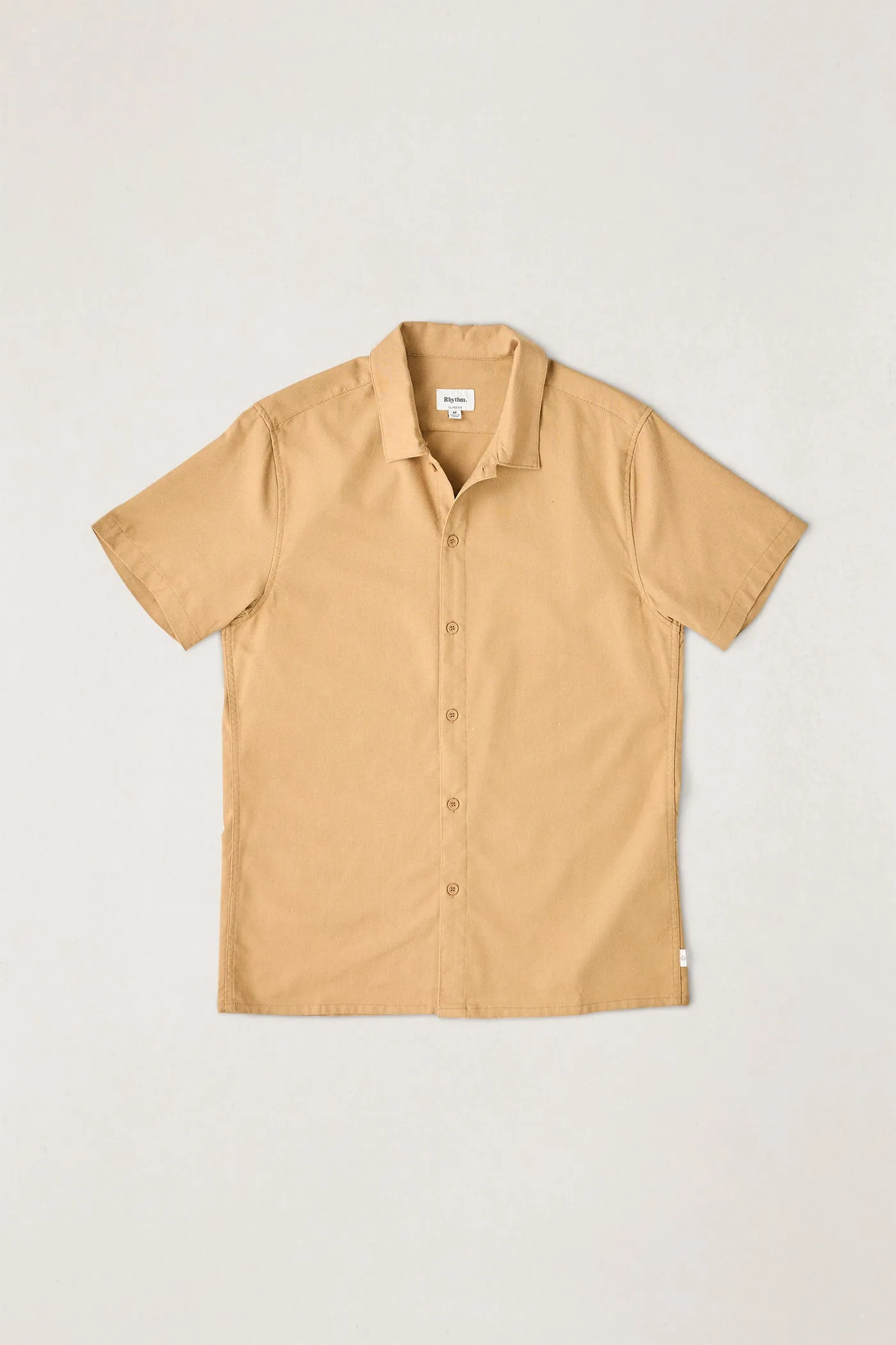 Classic Linen Ss Shirt Ochre sold by Rhythm.