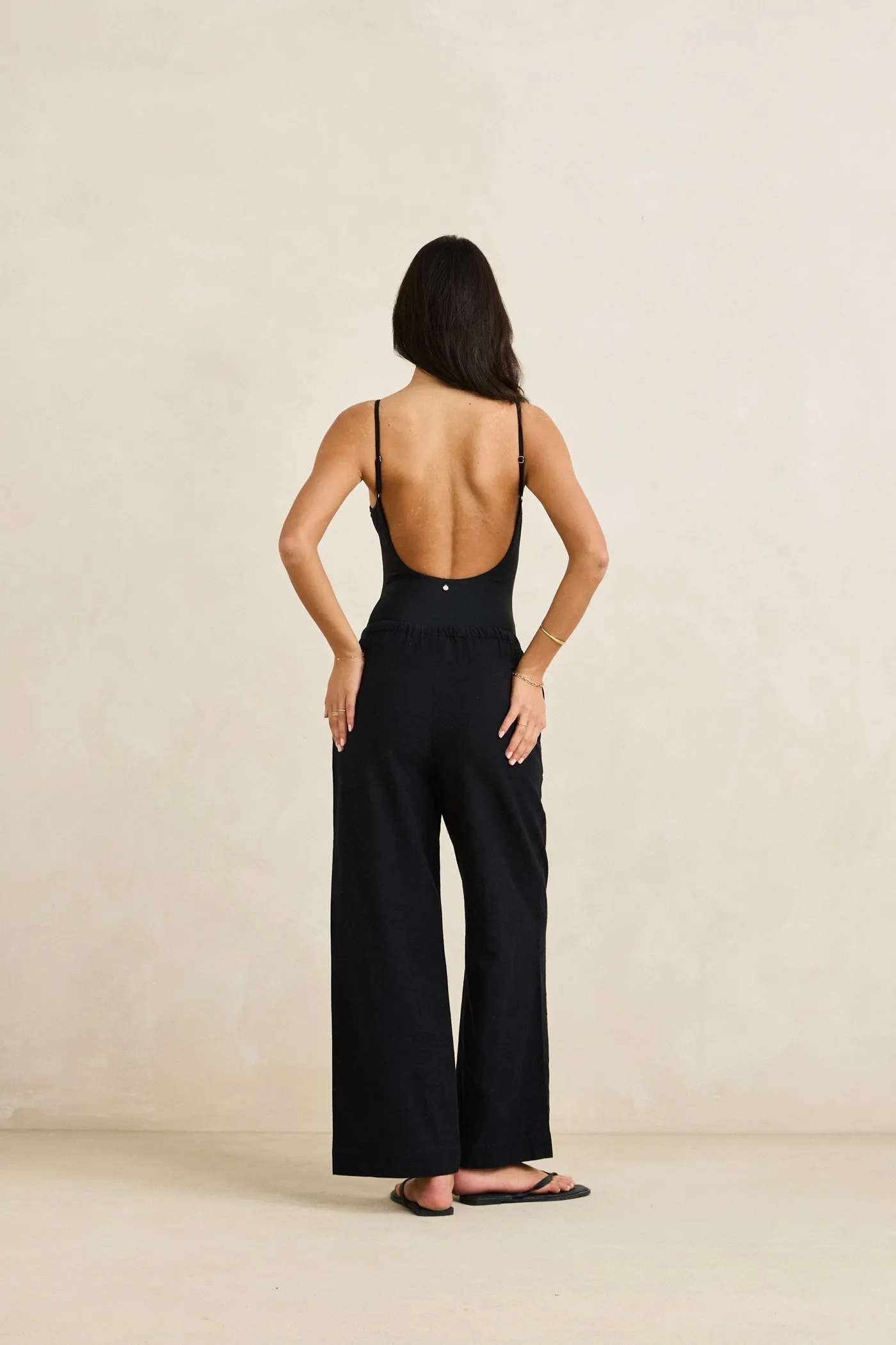 Classic Drawstring Pant Black sold by Rhythm. product image thumbnail 3