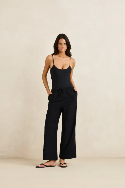 Classic Drawstring Pant Black sold by Rhythm.