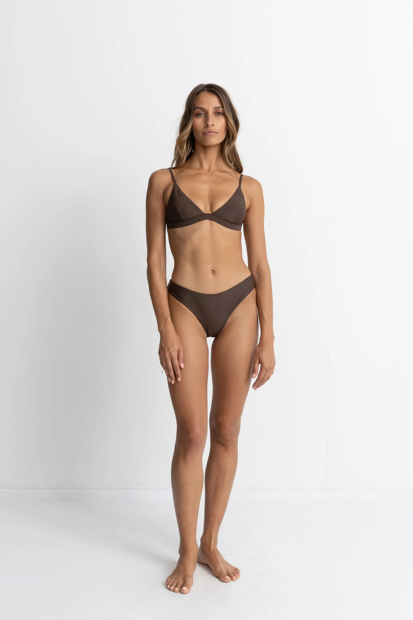 Classic Bralette Top Chocolate sold by Rhythm. product image thumbnail 5
