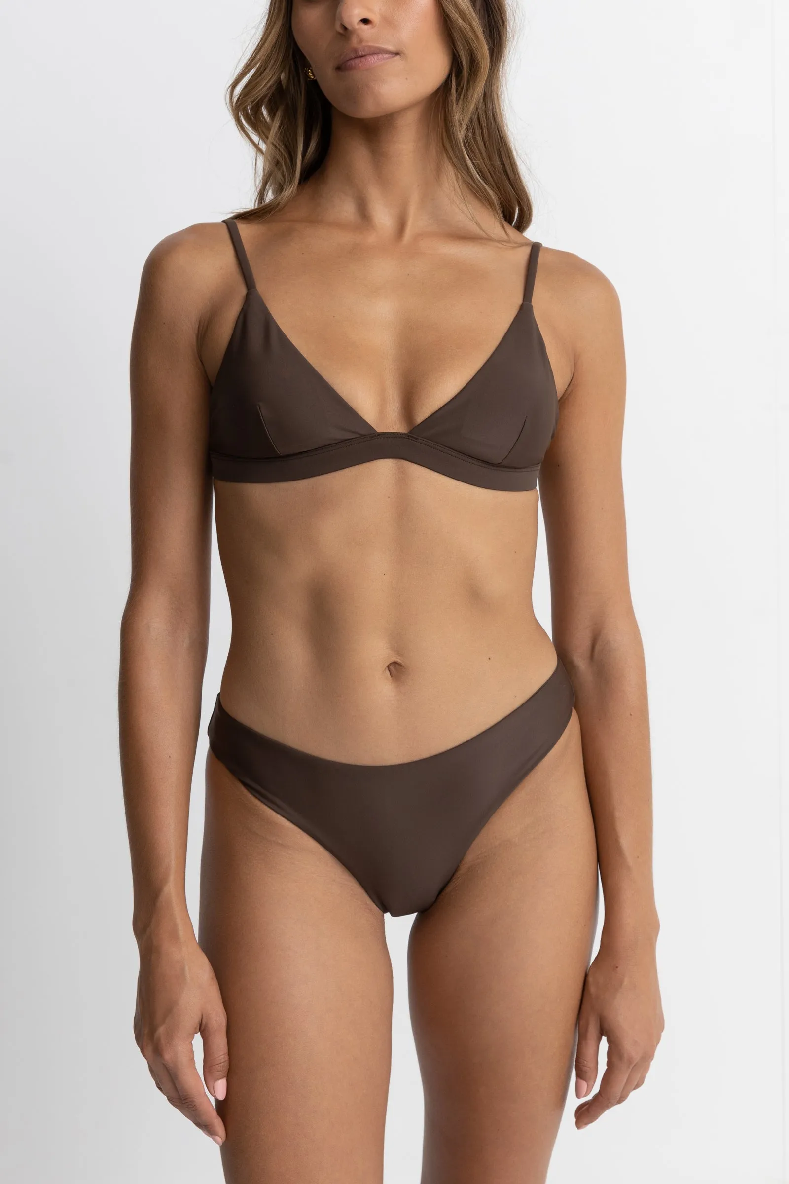 Classic Bralette Top Chocolate sold by Rhythm. product image thumbnail 3
