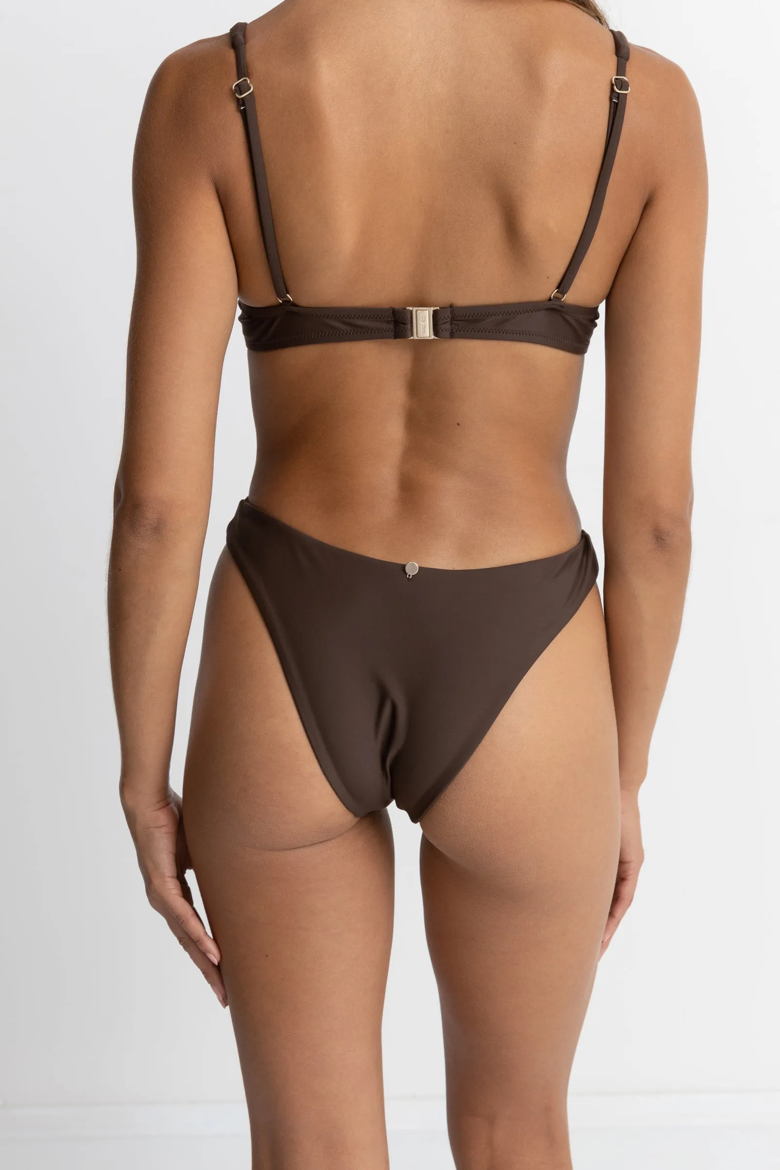 Classic Hi Cut Pant Chocolate sold by Rhythm. product image thumbnail 4