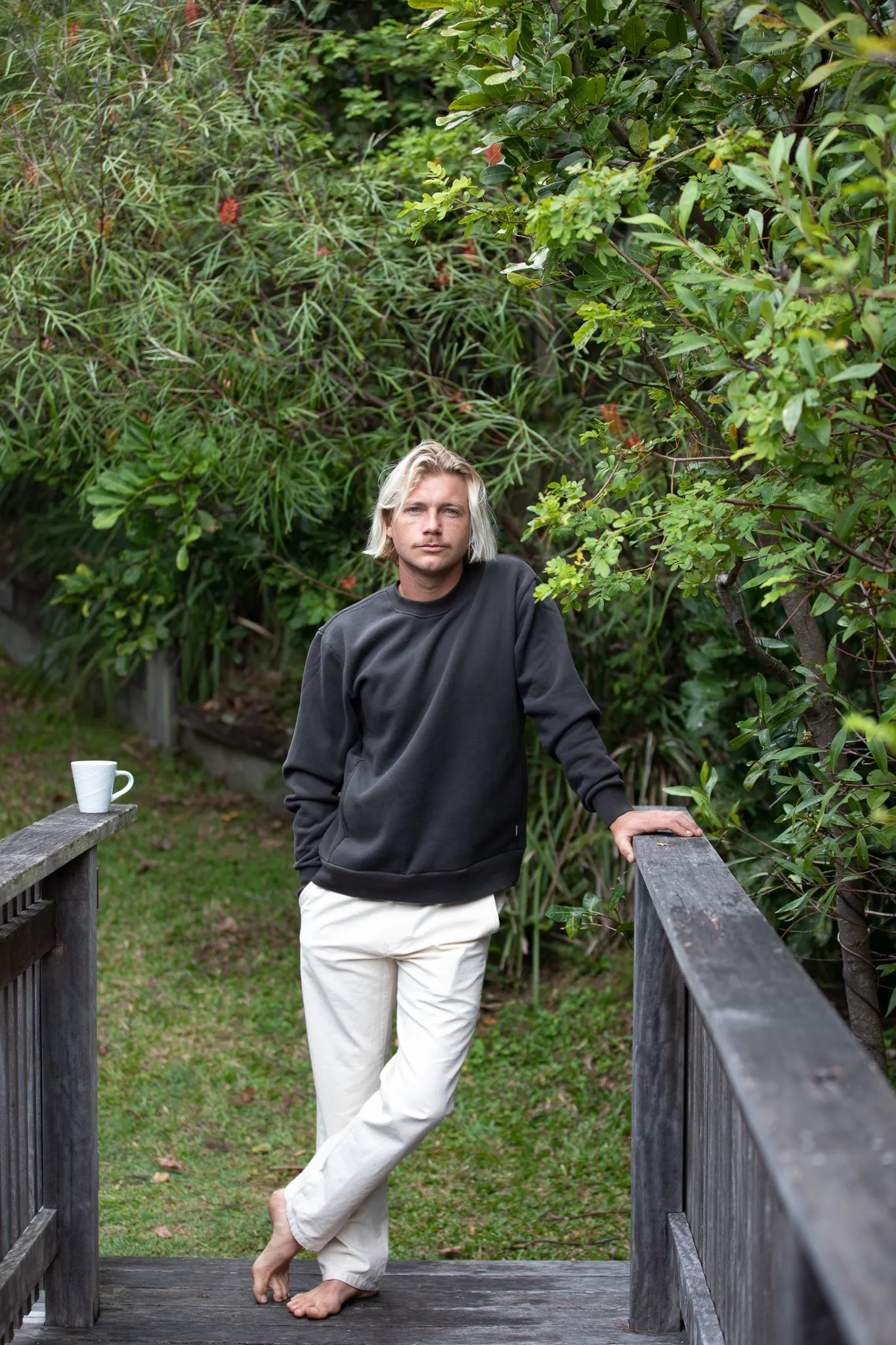 Classic Fleece Crew Vintage Black sold by Rhythm. product image thumbnail 3