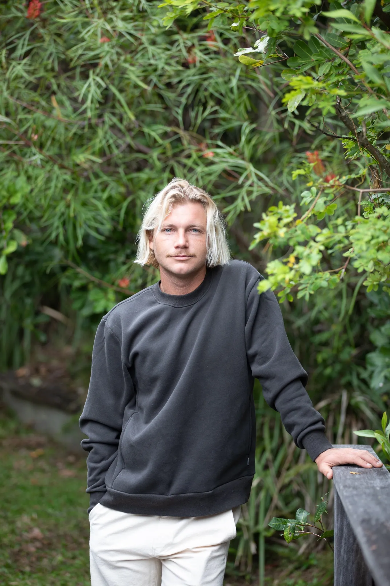 Classic Fleece Crew Vintage Black sold by Rhythm. product image thumbnail 2