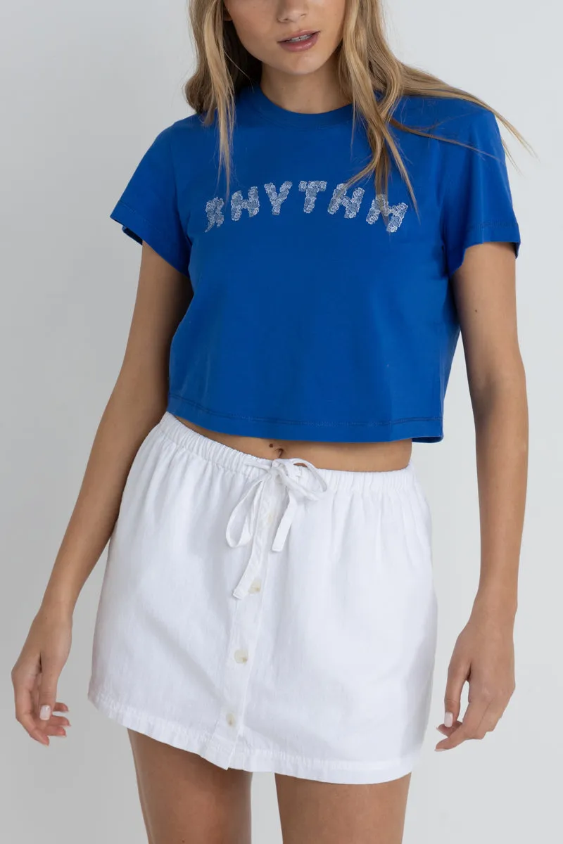 Rhythm Flower Crop Crew Tee sold by Rhythm. product image thumbnail 2