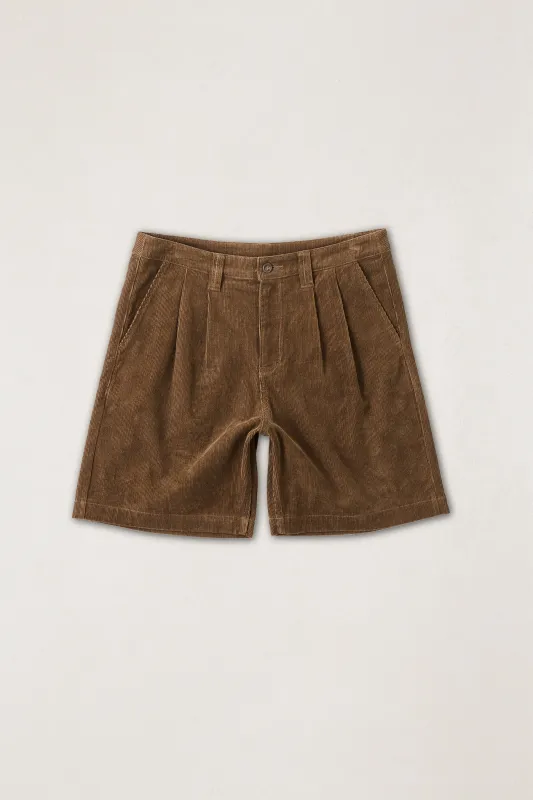 Double Pleat Cord Short Oak made by Rhythm.