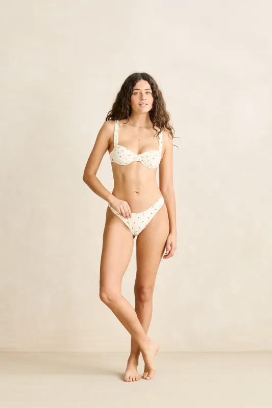 Paloma Ditsy Hi Cut Pant Rose sold by Rhythm.