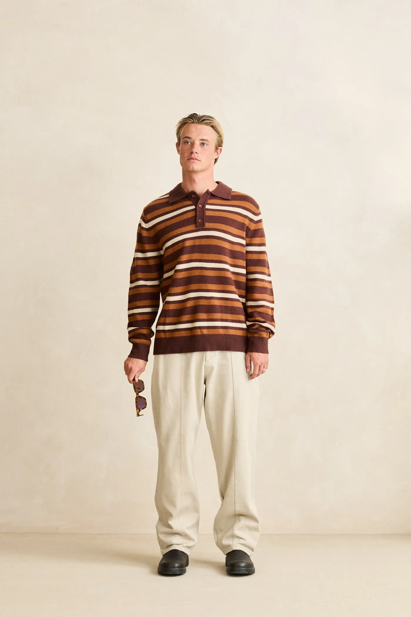 Haight Twill Pant Natural sold by Rhythm. product image thumbnail 4