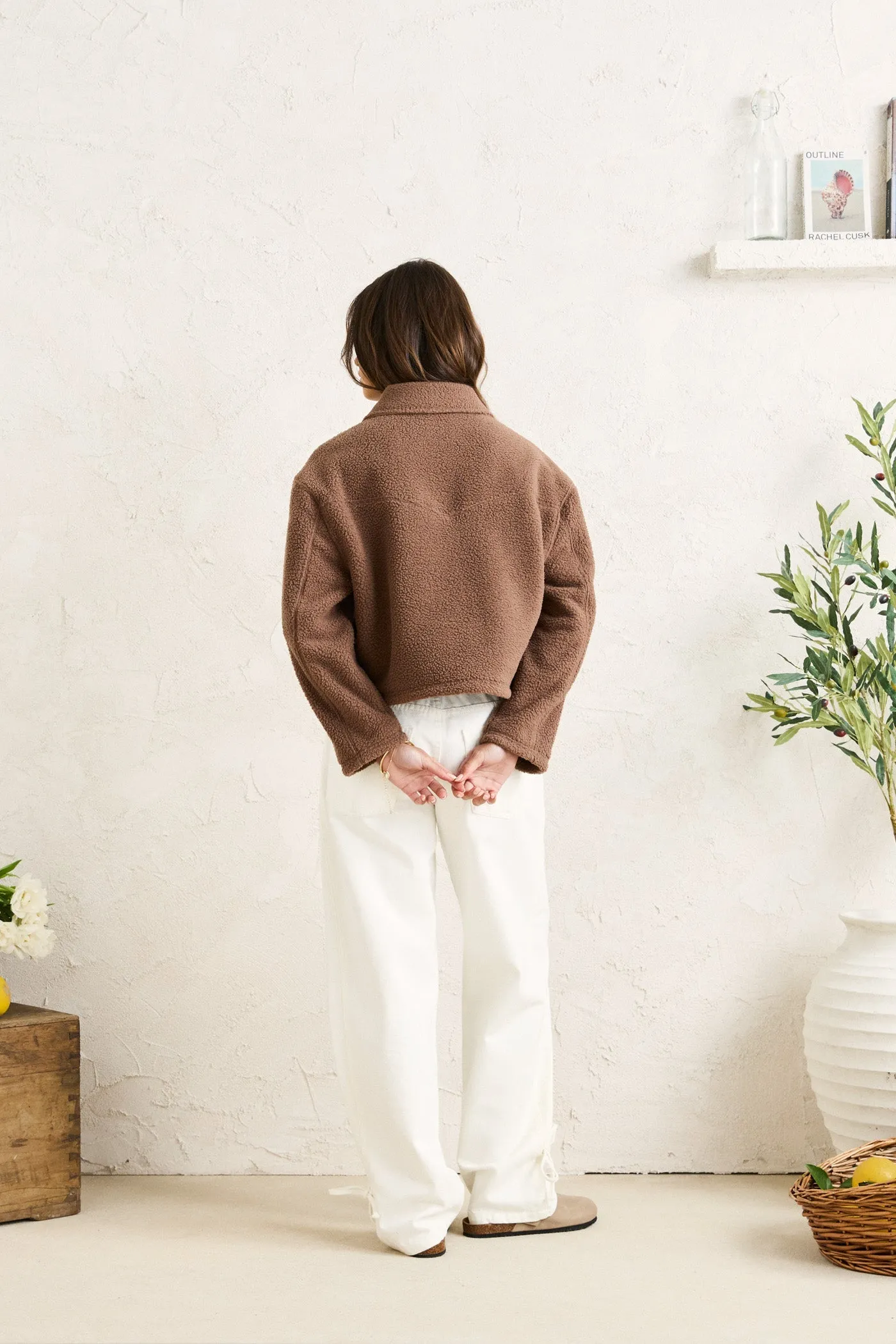 Sherpa Jacket Brown sold by Rhythm. product image thumbnail 4