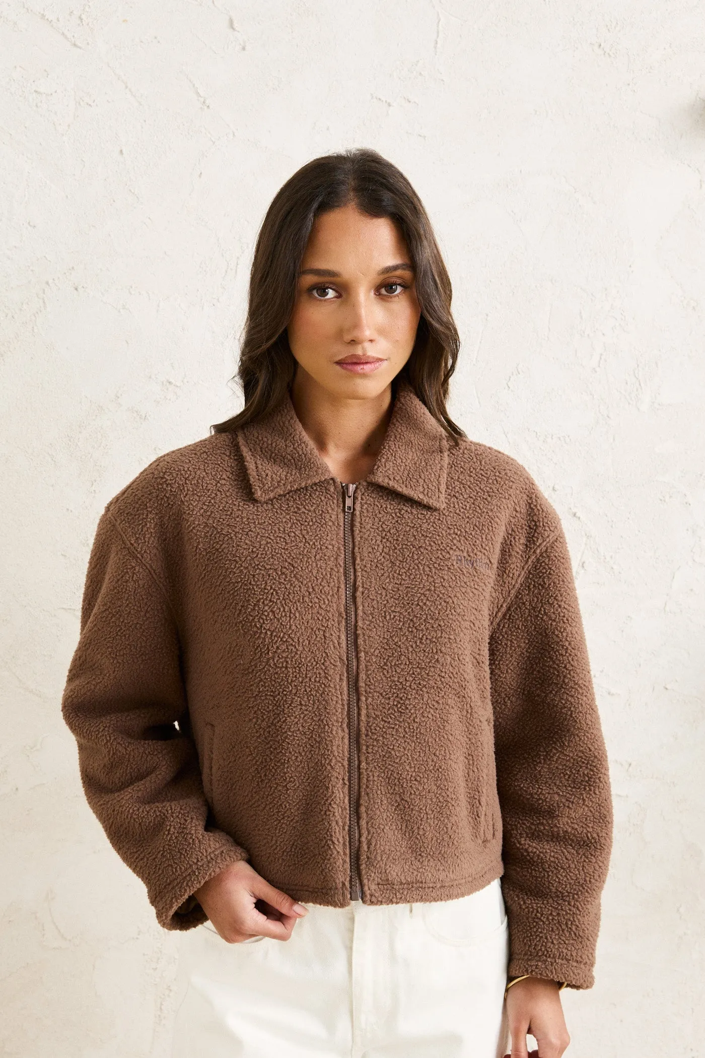 Sherpa Jacket Brown sold by Rhythm. product image thumbnail 2