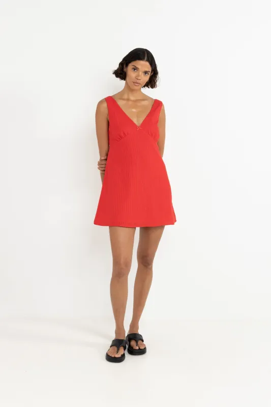 Belle Mini Dress Red sold by Rhythm.