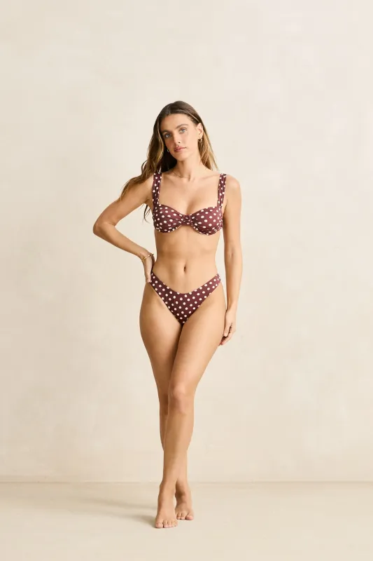 Dotti Underwire Balconette Top Cafe sold by Rhythm.