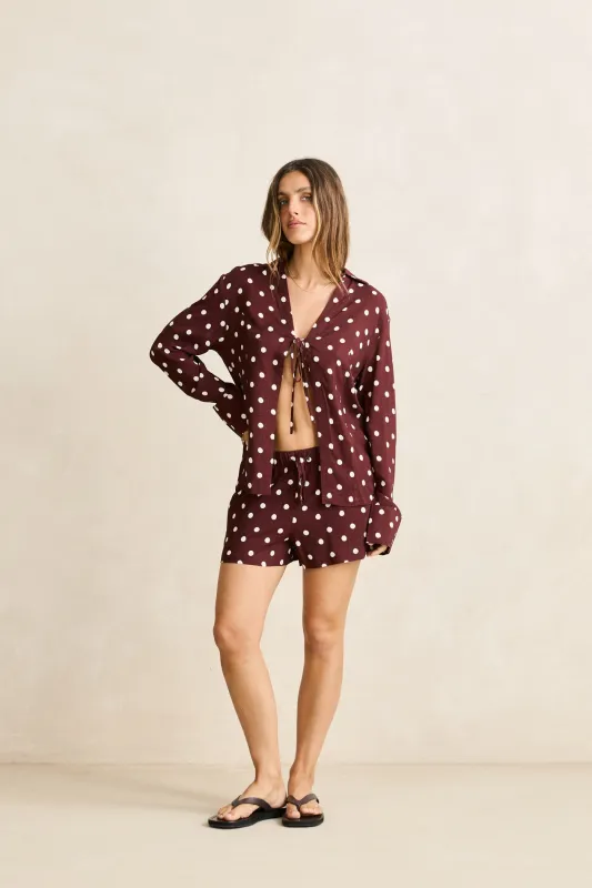 Polka Dot Beach Short Cafe sold by Rhythm.