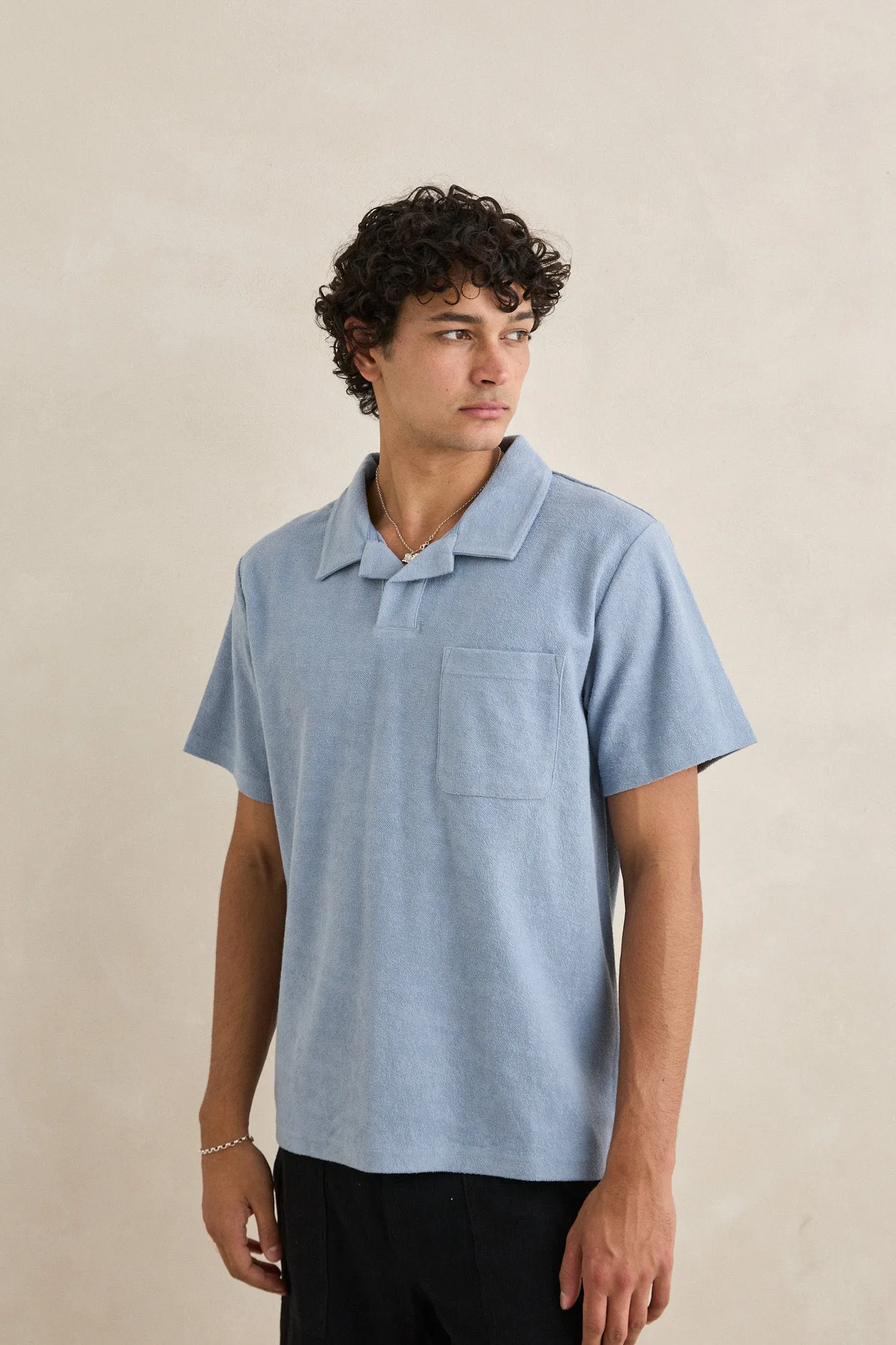 Vintage Terry Polo Blue sold by Rhythm. product image thumbnail 5
