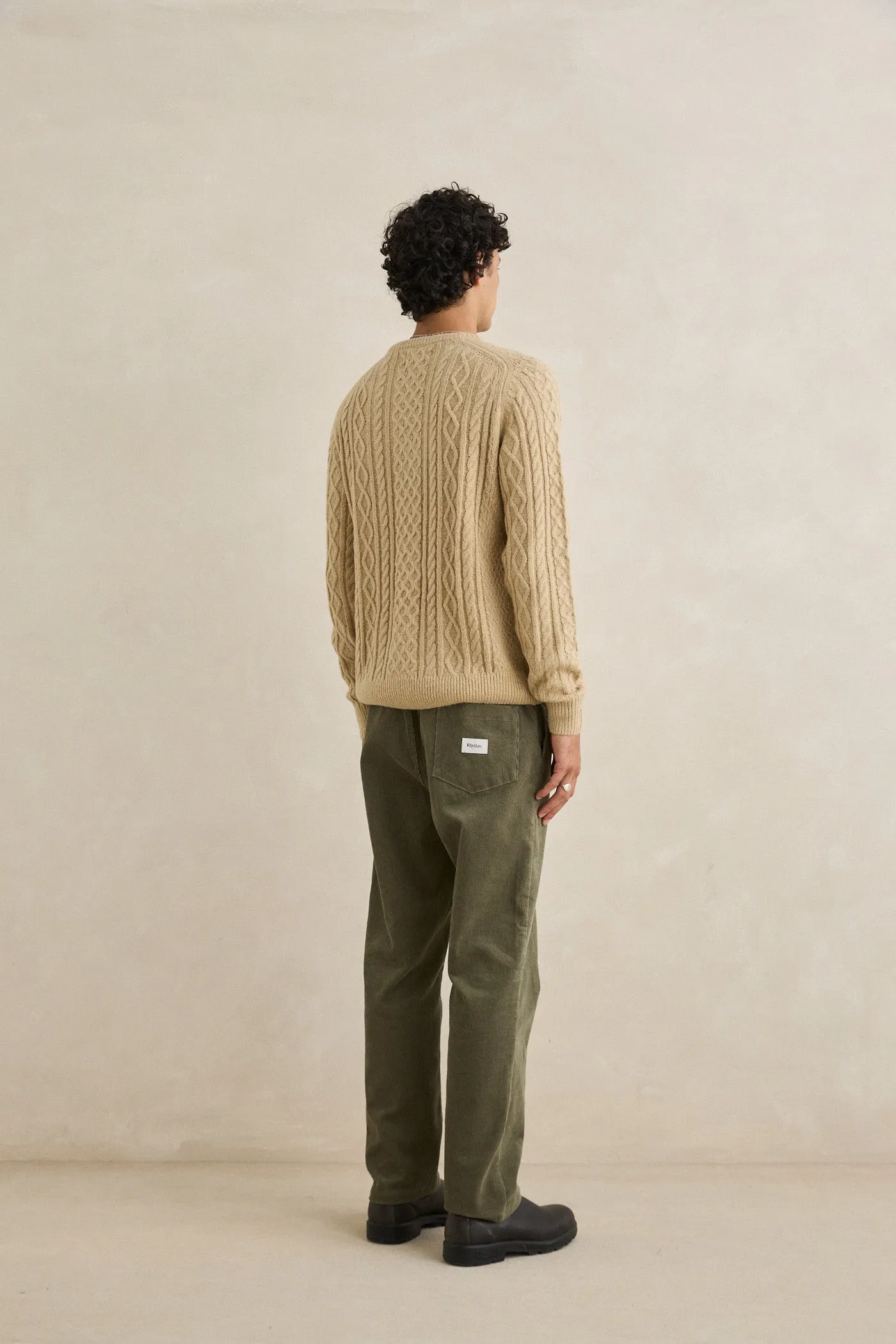 Mohair Fishermans Knit Sand sold by Rhythm. product image thumbnail 5