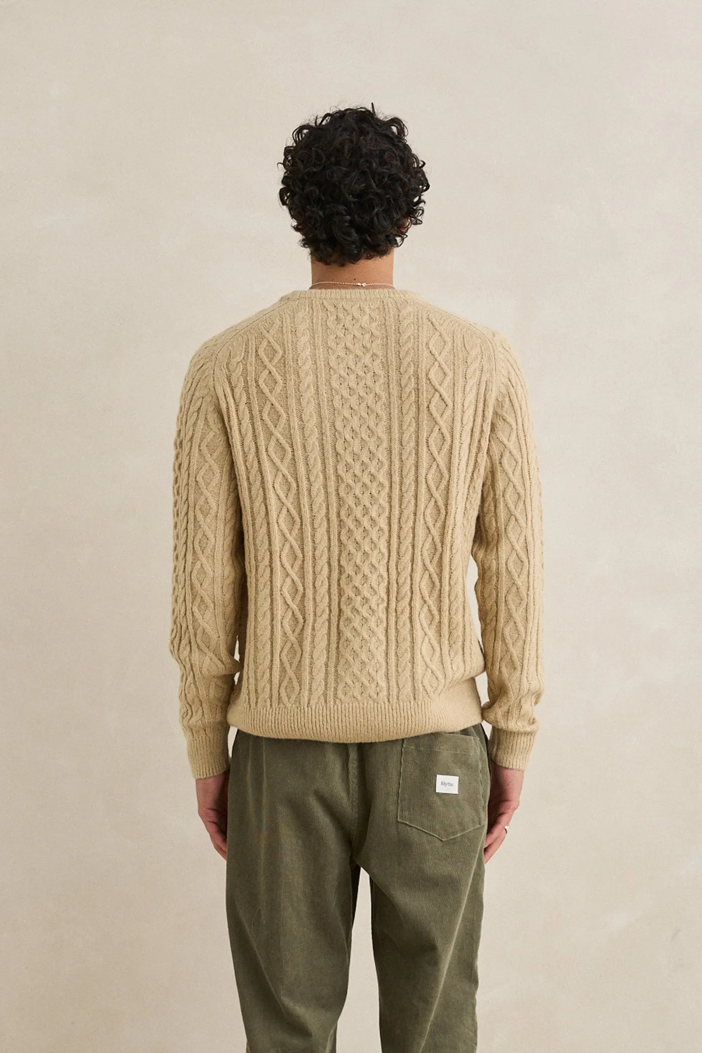 Mohair Fishermans Knit Sand sold by Rhythm. product image thumbnail 4
