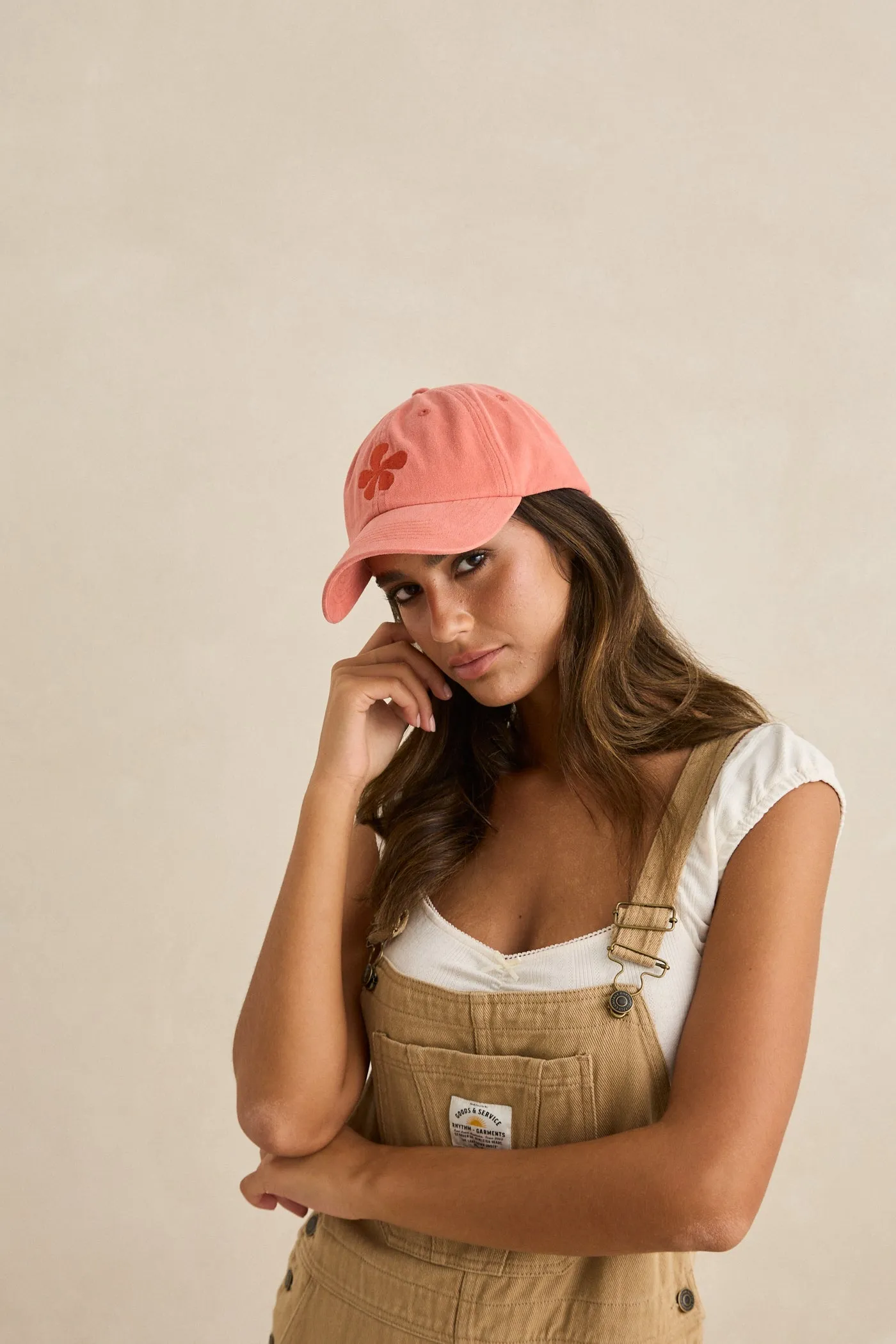 Melia Floral Cap Dusty Red sold by Rhythm. product image thumbnail 4