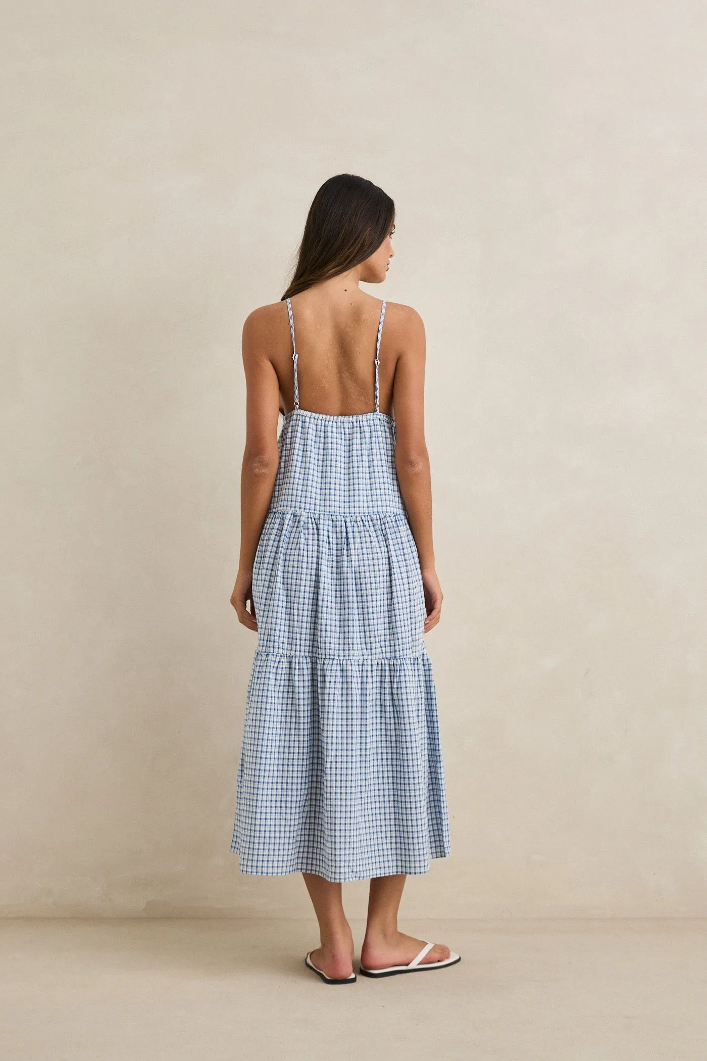 Jaci Maxi Dress Blue sold by Rhythm. product image thumbnail 3