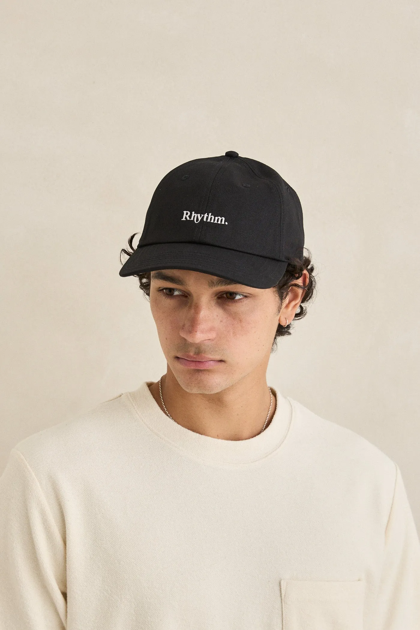 Essential Brushed Twill Cap Black sold by Rhythm. product image thumbnail 4