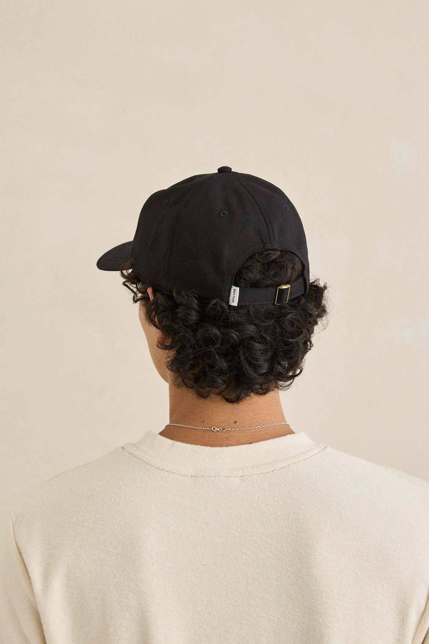 Essential Brushed Twill Cap Black sold by Rhythm. product image thumbnail 5