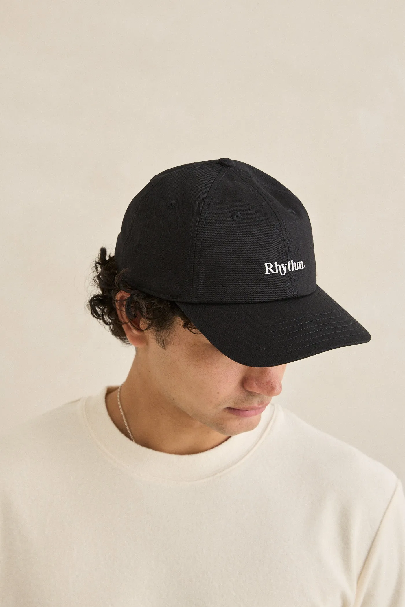 Essential Brushed Twill Cap Black sold by Rhythm. product image thumbnail 2