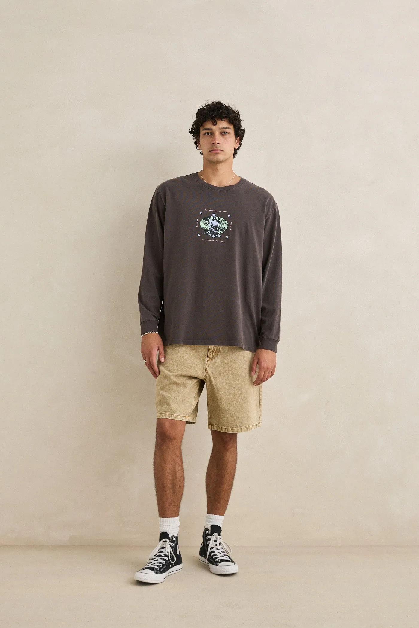 Nature Bot Vintage Ls T-Shirt Vintage Black sold by Rhythm. product image thumbnail 2