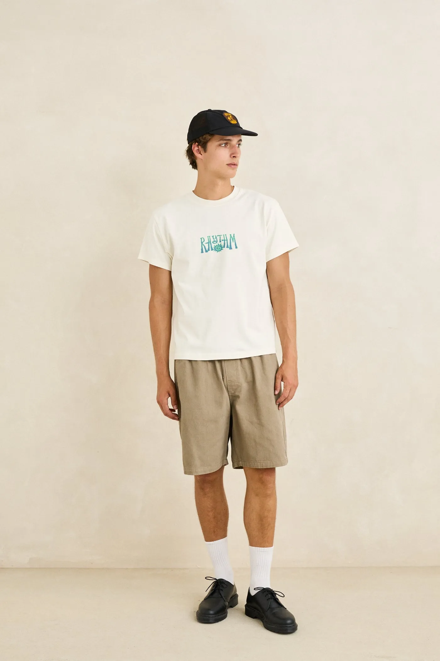 Fresh Stamp Band Ss T-Shirt Vintage White sold by Rhythm. product image thumbnail 2
