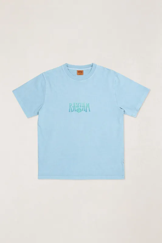 Fresh Stamp Vintage Ss T-Shirt Blue Fog sold by Rhythm.