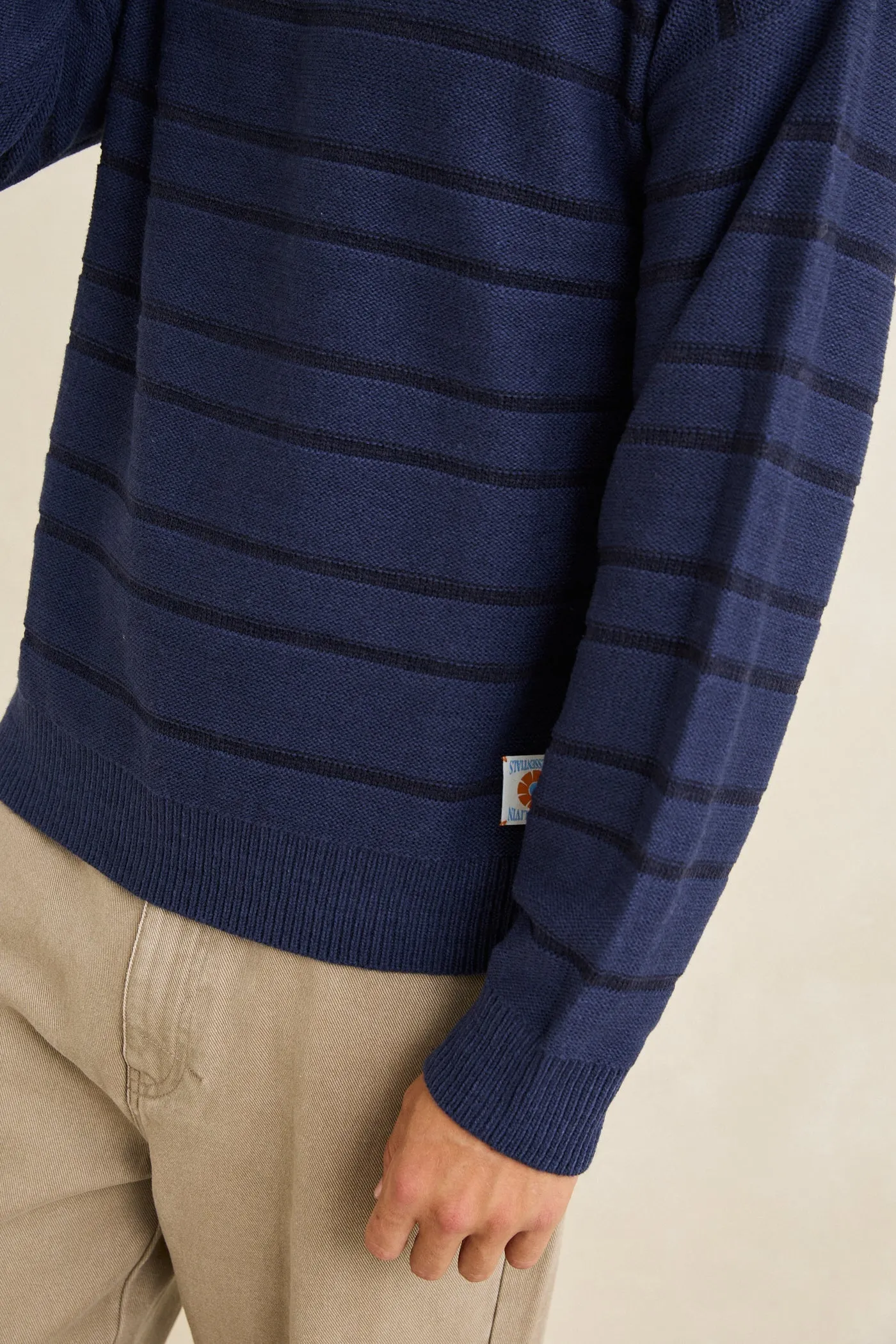 Jackson Stripe Knit Midnight sold by Rhythm. product image thumbnail 5