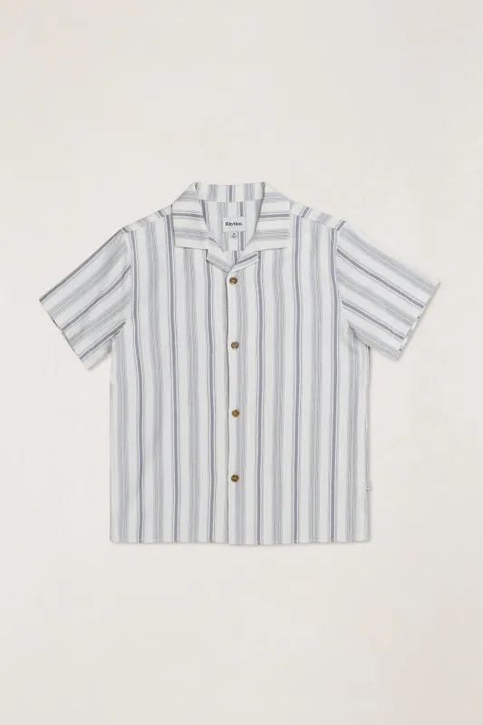 Turkish Stripe Ss Shirt Natural sold by Rhythm.