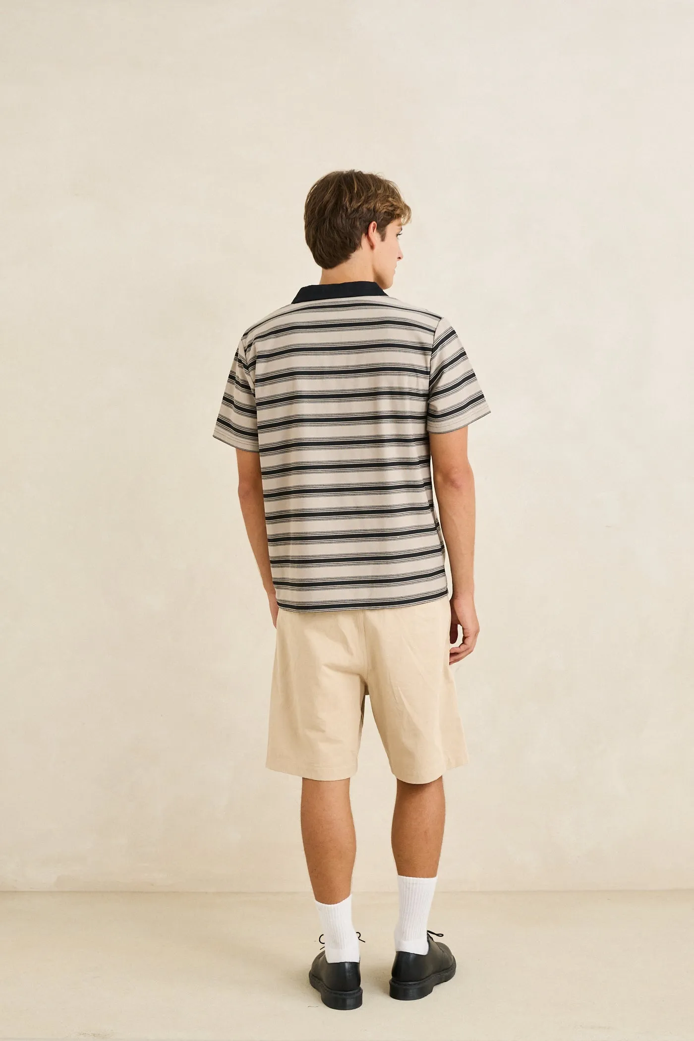 Double Pleat Twill Short Sand sold by Rhythm. product image thumbnail 3