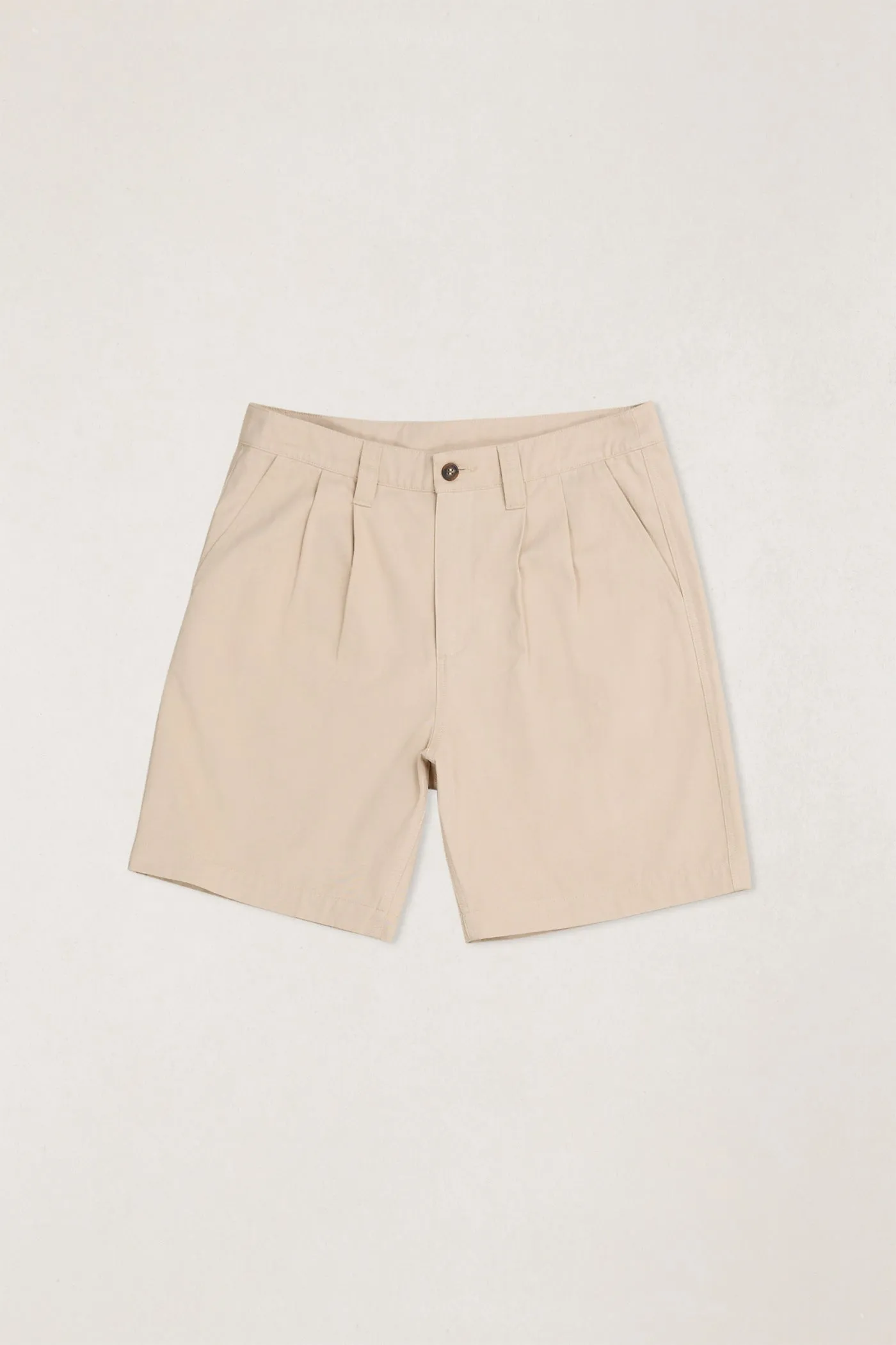 Double Pleat Twill Short Sand sold by Rhythm.