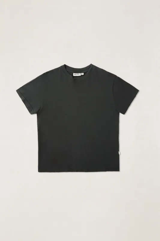 Essential Slub Band Ss T-Shirt Vintage Black made by Rhythm.