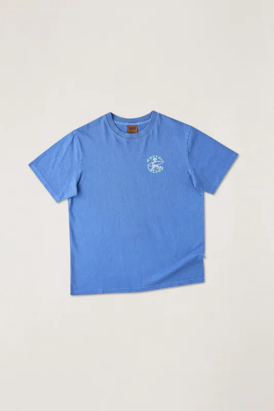 Jaunt Vintage Ss T-Shirt Cobalt made by Rhythm.