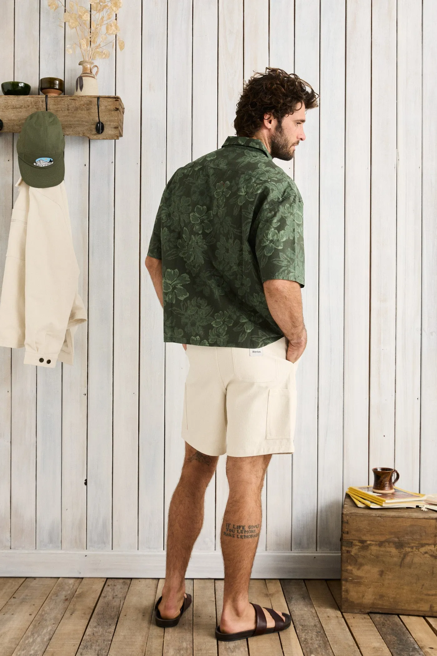 Traverse Ss Shirt Canopy Green sold by Rhythm. product image thumbnail 4