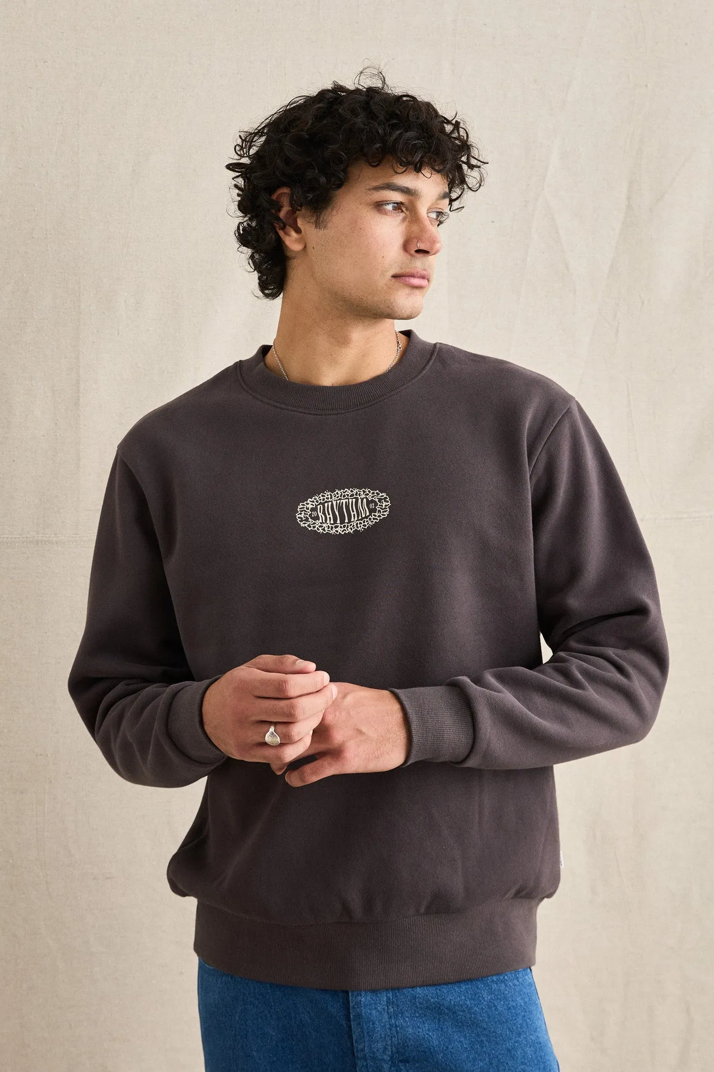 Breeze Fleece Crew Vintage Black sold by Rhythm. product image thumbnail 5