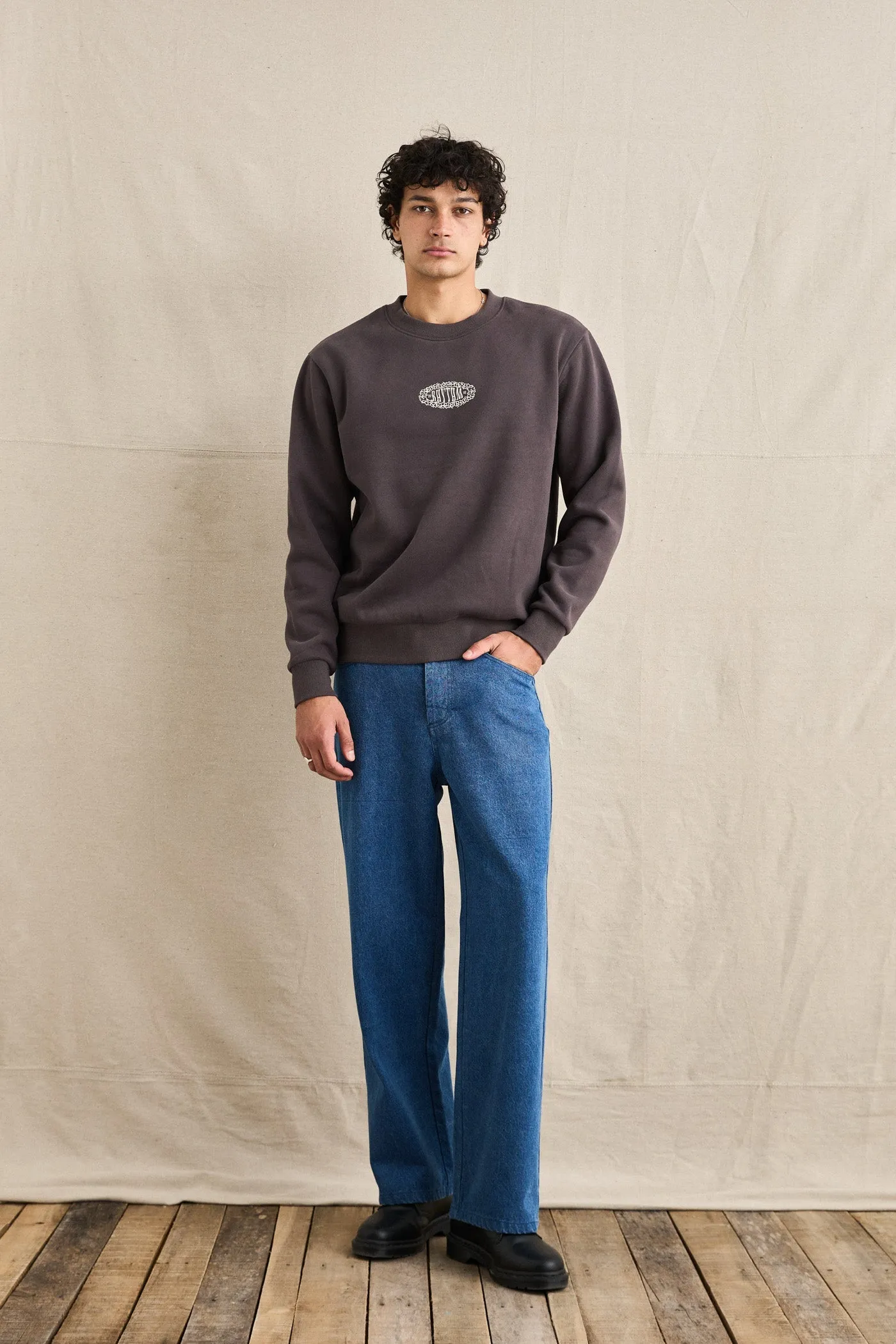 Breeze Fleece Crew Vintage Black sold by Rhythm. product image thumbnail 2