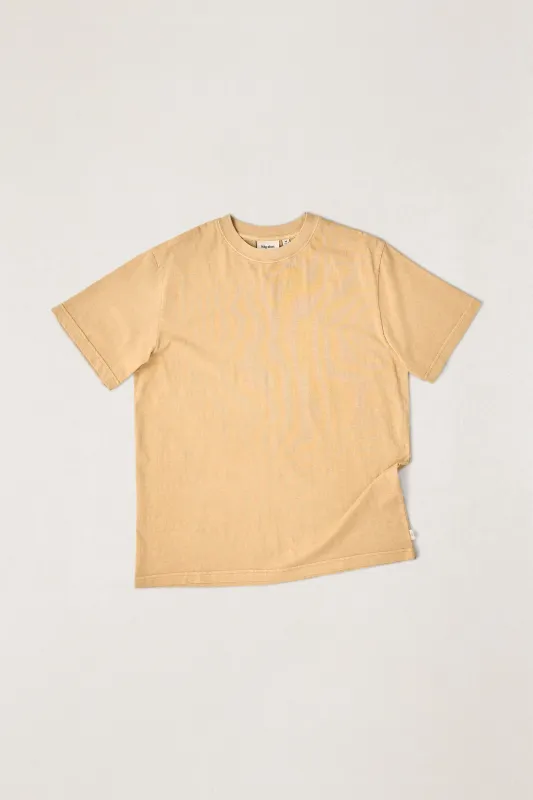 Classic Vintage Tee Ochre made by Rhythm.