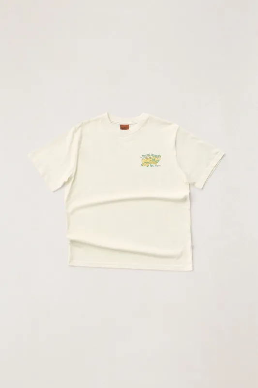 Market Vintage Ss T-Shirt Ecru made by Rhythm.