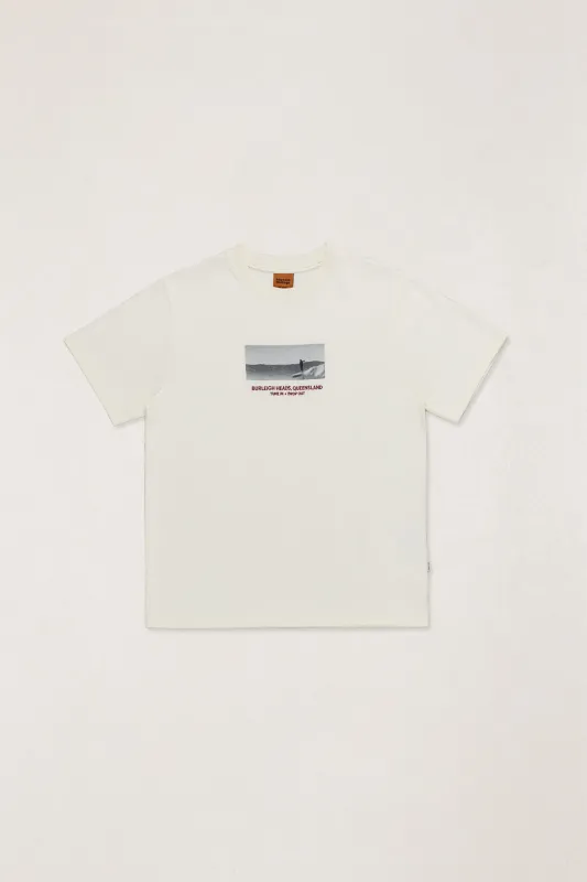 Headland Vintage Ss T-Shirt Vintage White made by Rhythm.