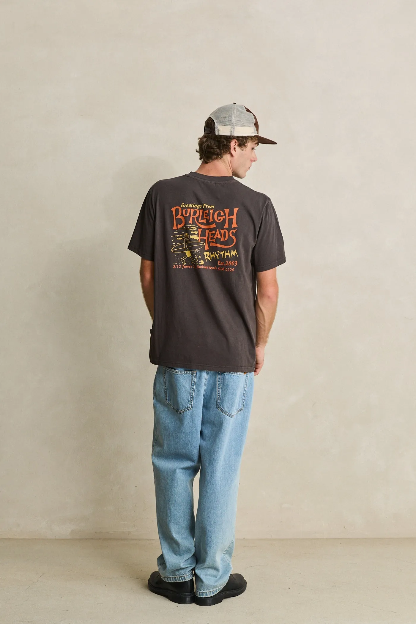 Burleigh Wanderer Ss T-Shirt Vintage Black sold by Rhythm. product image thumbnail 3