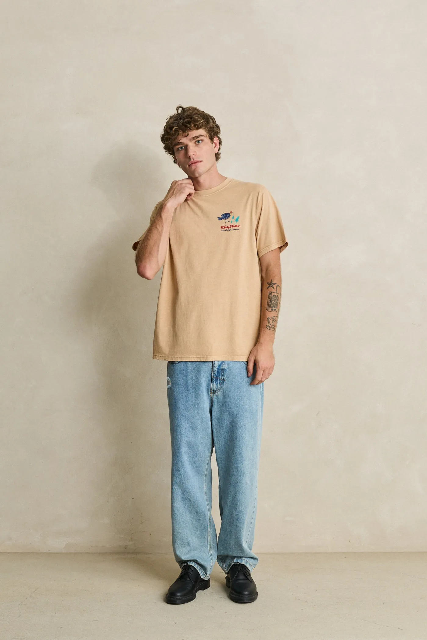 Burleigh Map Ss T-Shirt Sand sold by Rhythm. product image thumbnail 2