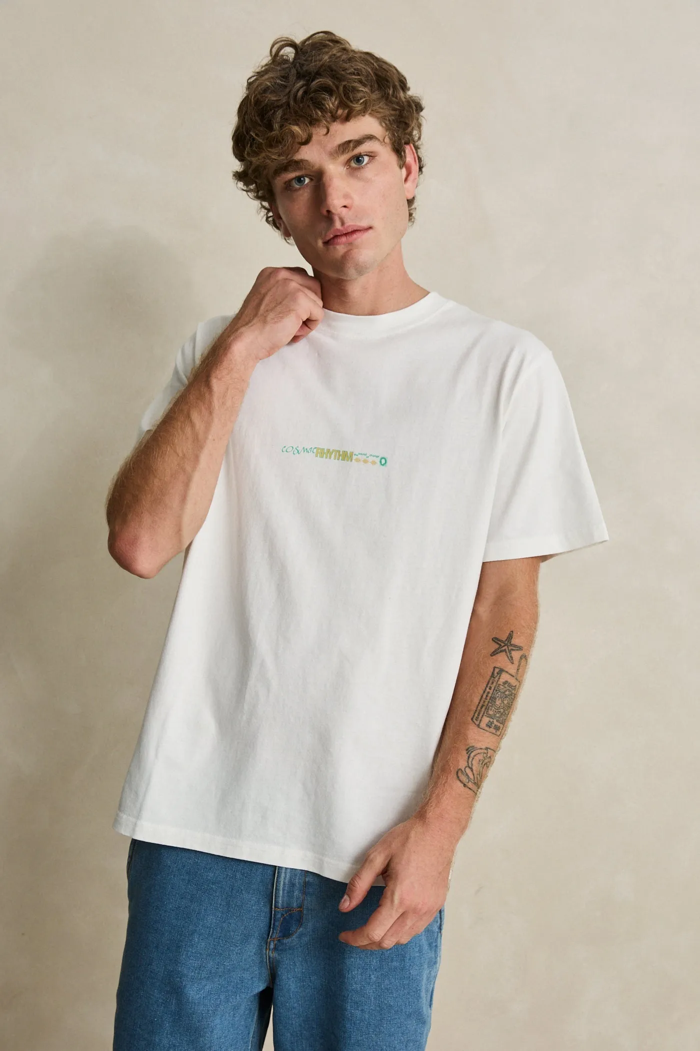 Subterranean Vintage Ss T-Shirt Vintage White sold by Rhythm. product image thumbnail 4