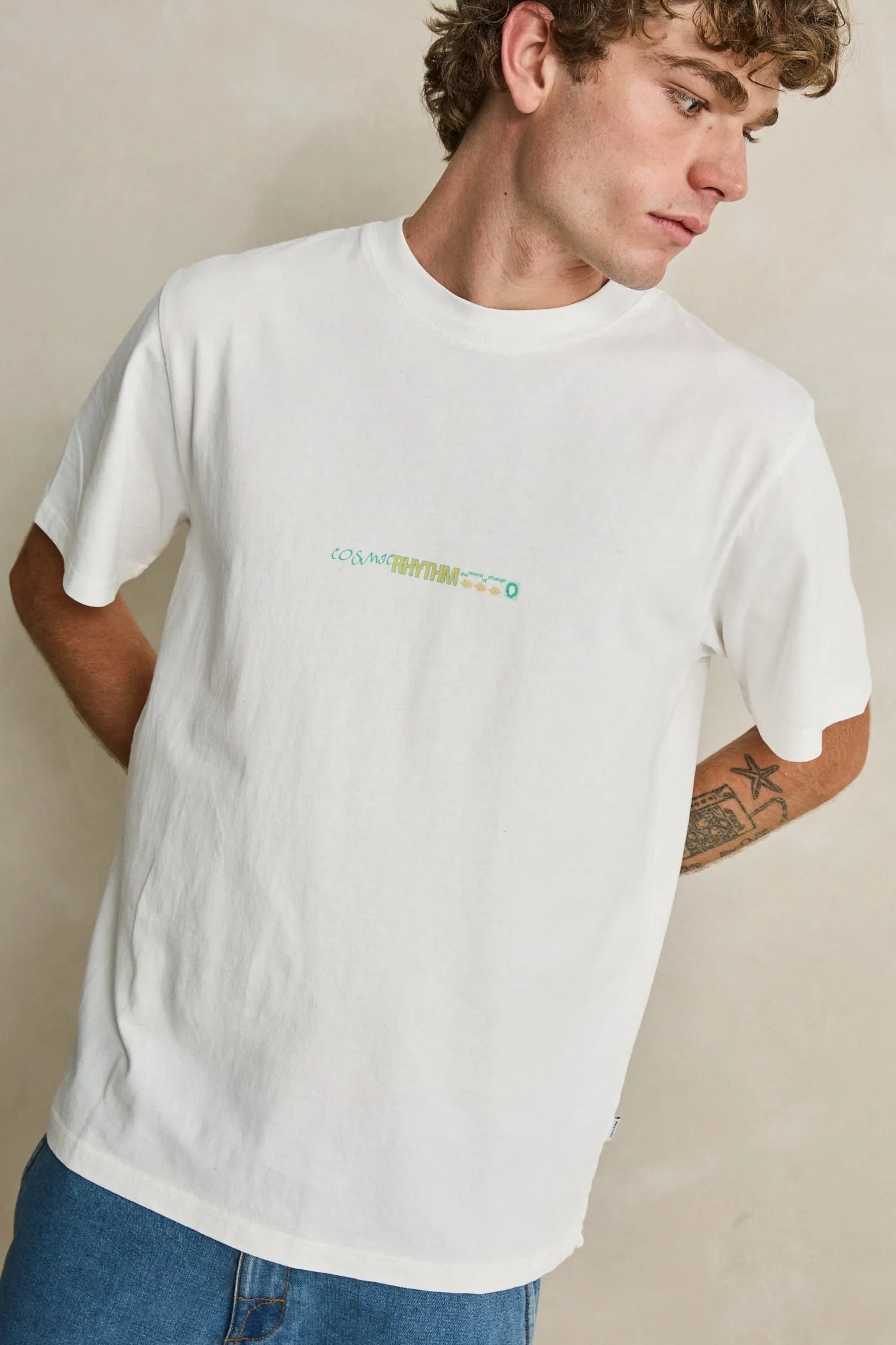 Subterranean Vintage Ss T-Shirt Vintage White sold by Rhythm. product image thumbnail 5