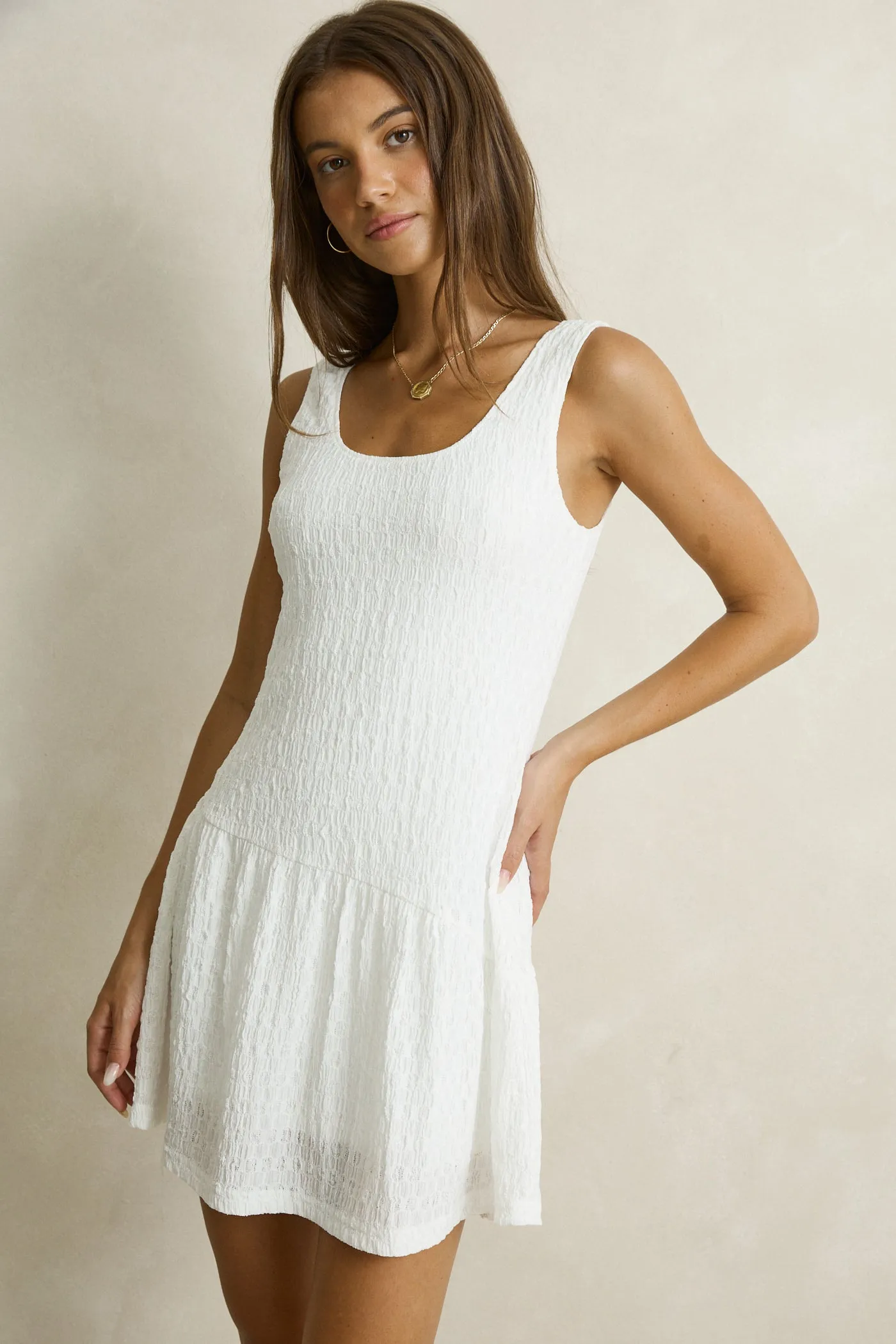 Maya Lace Mini Dress White sold by Rhythm. product image thumbnail 2