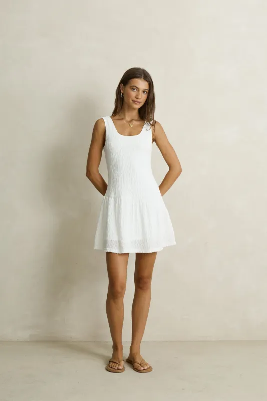 Maya Lace Mini Dress White made by Rhythm.
