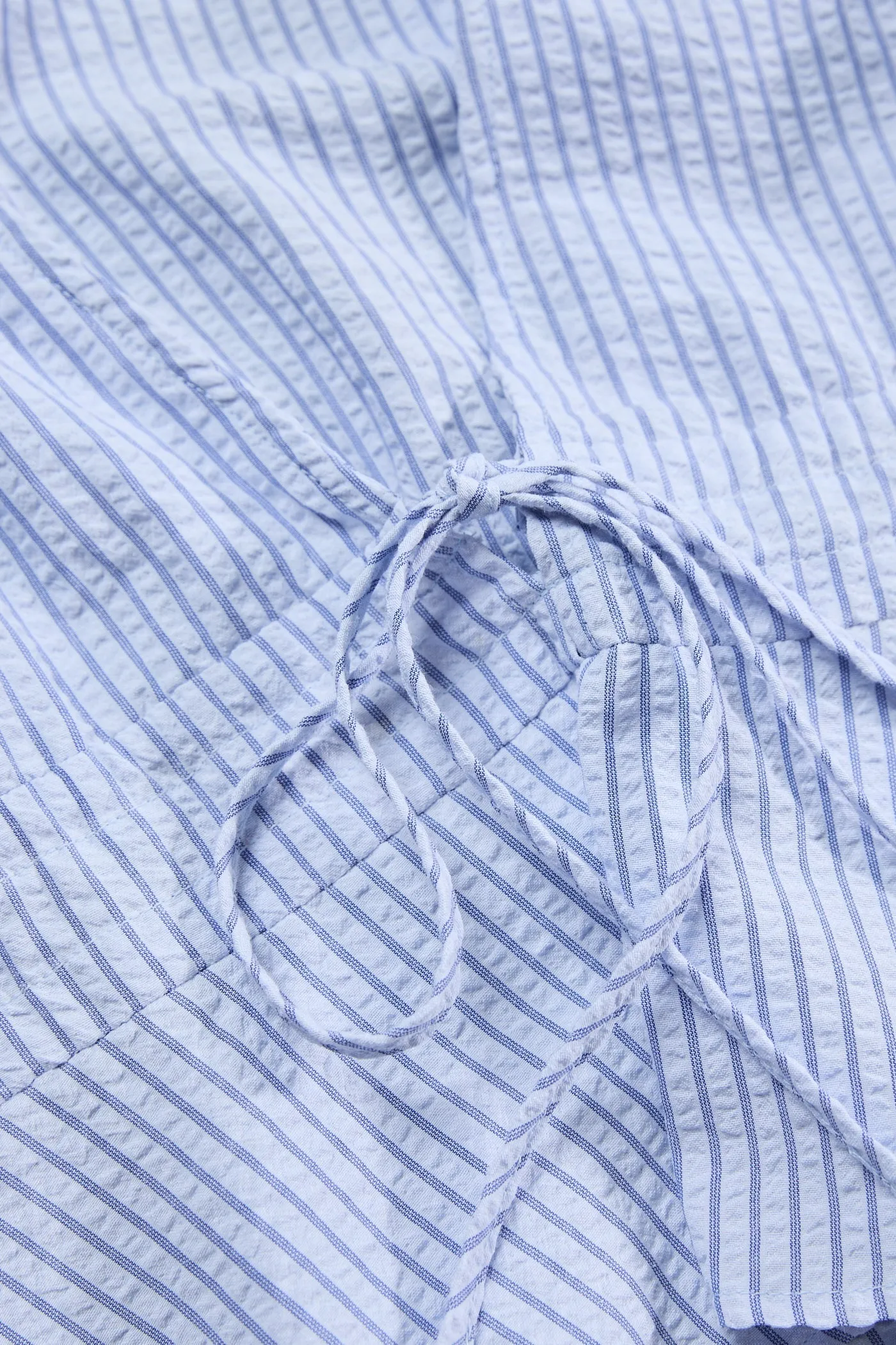 Vista Stripe Tie Front Top Blue sold by Rhythm. product image thumbnail 5